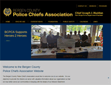 Tablet Screenshot of bergencountypolicechiefs.org